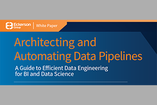 Cover of Eckerson’s Architecting and Automating Data Pipelines A Guide to Efficient Data Engineering for BI and Data Science.