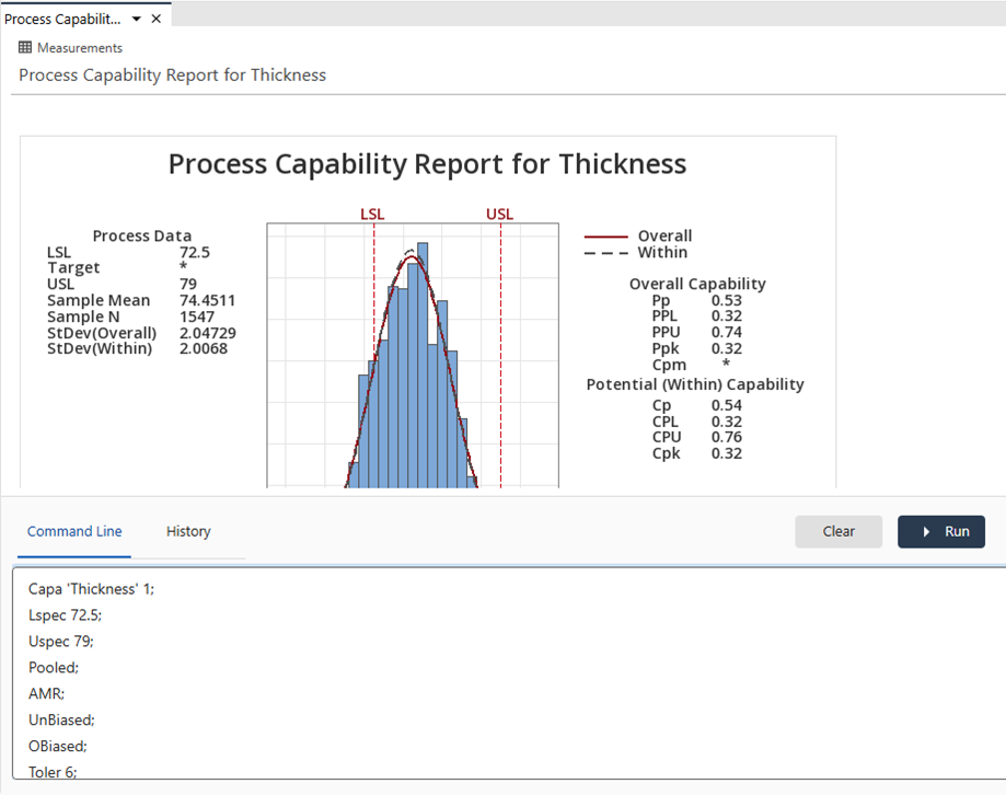 Integrated Command Line and History pane