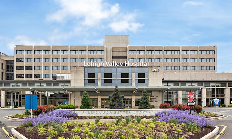 The front of Lehigh Valley Hospital