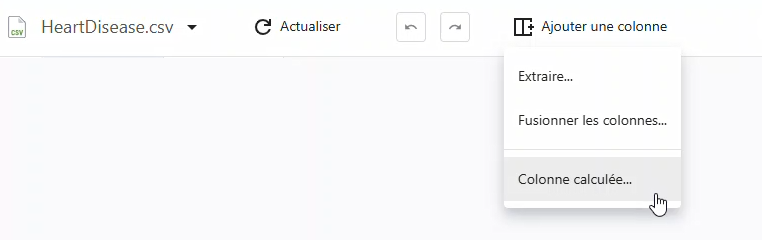 Colonne calculée