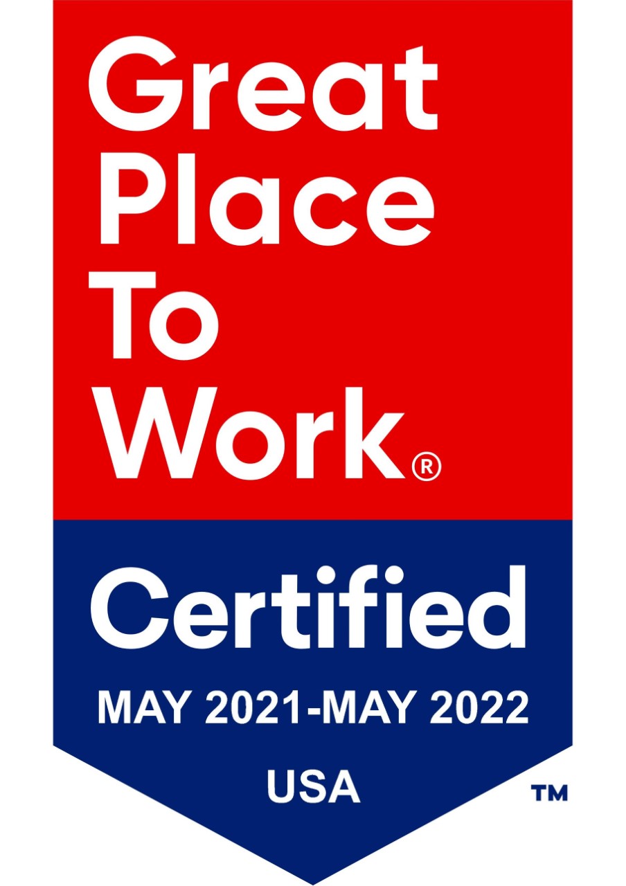 Great Place to Work Certificate 2021 - 2022