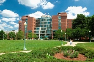 Front of the Akron Children's Hospital building.