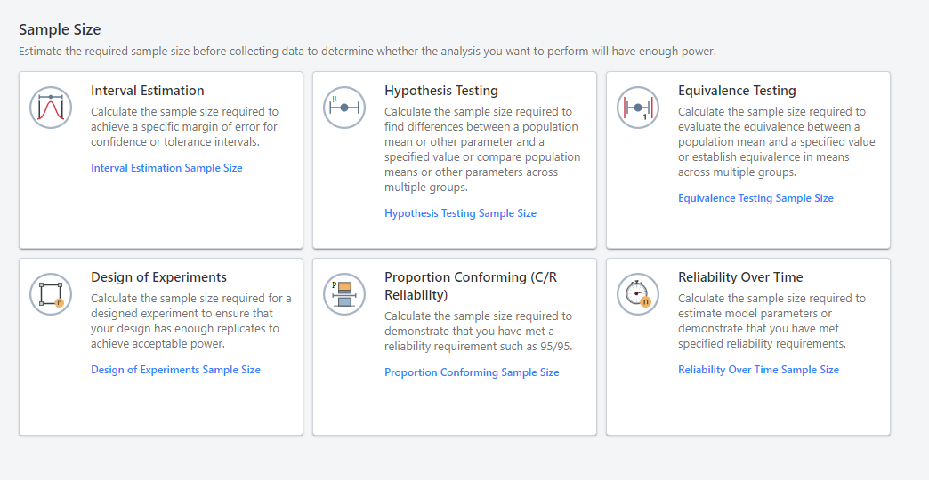 módulo de tamanho de amostra
